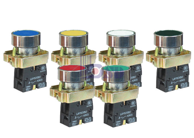  LAY5 (XB2) - botón plano del color rojo BA42 en la vuelta de la primavera para el panel de control