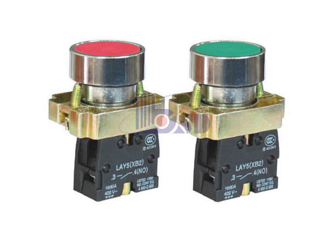  LAY5 (XB2) - botón plano del color rojo BA42 en la vuelta de la primavera para el panel de control