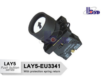 LAY5（XB2）-EU3341 white and black  color spring return with symbol logo flat button push button swithes